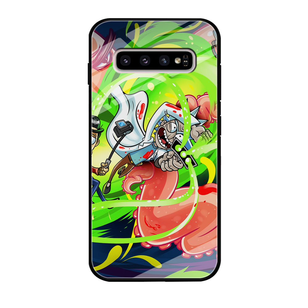 Rick and Morty Flying Shooter Samsung Galaxy S10 Case