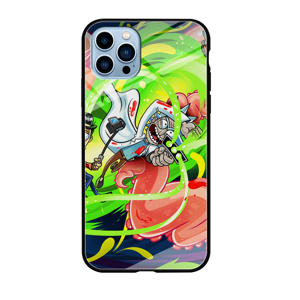 Rick and Morty Flying Shooter iPhone 12 Pro Case