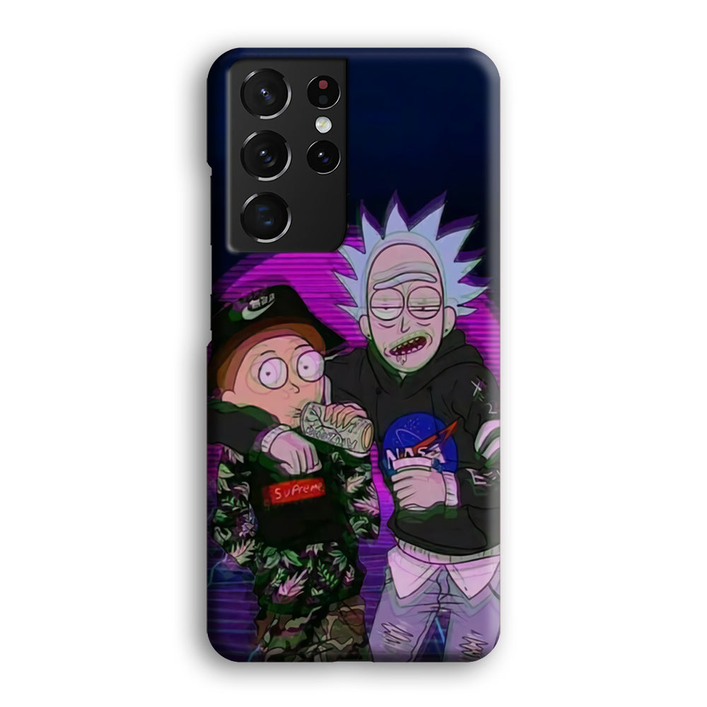 Rick and Morty Hypebeast Samsung Galaxy S21 Ultra Case