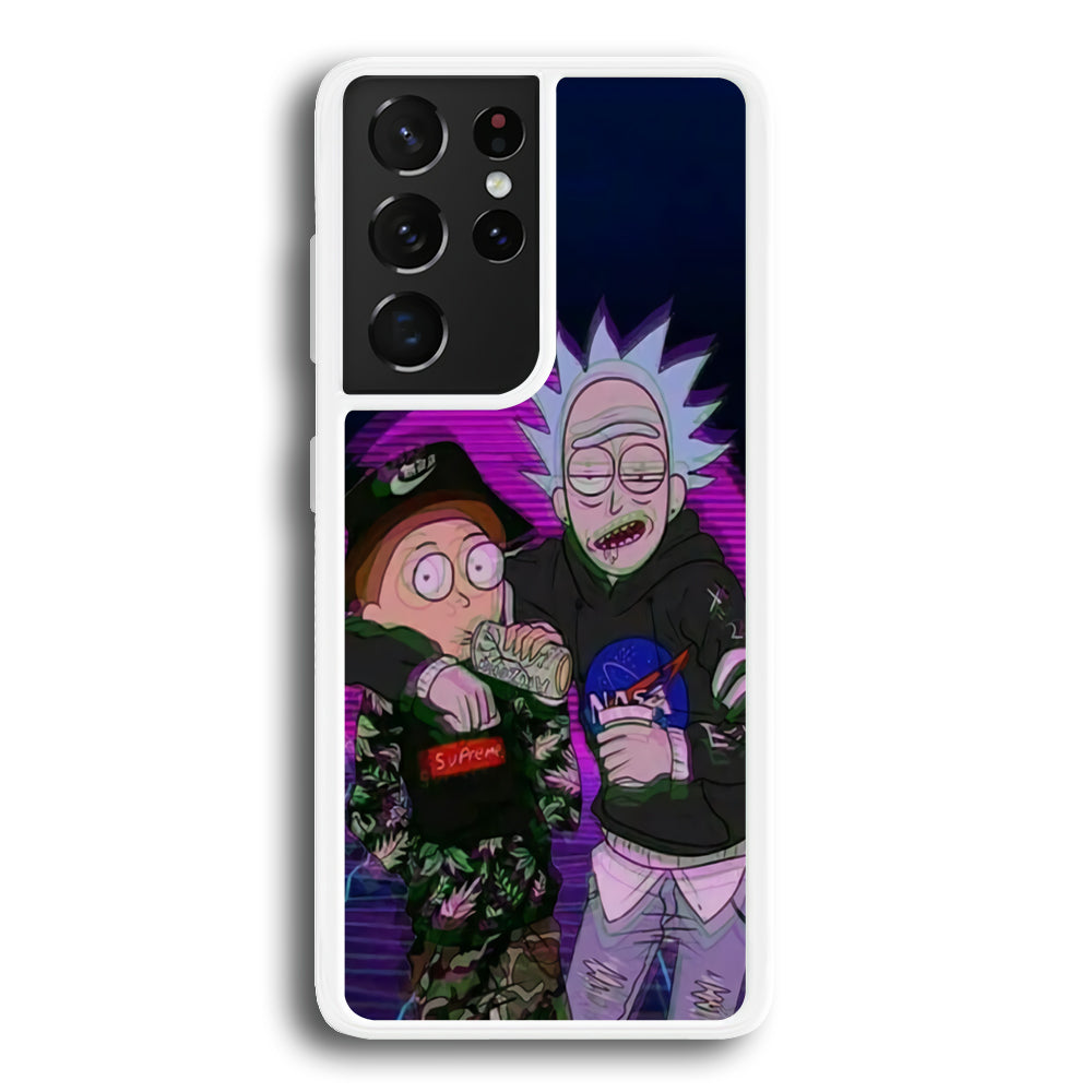 Rick and Morty Hypebeast Samsung Galaxy S21 Ultra Case