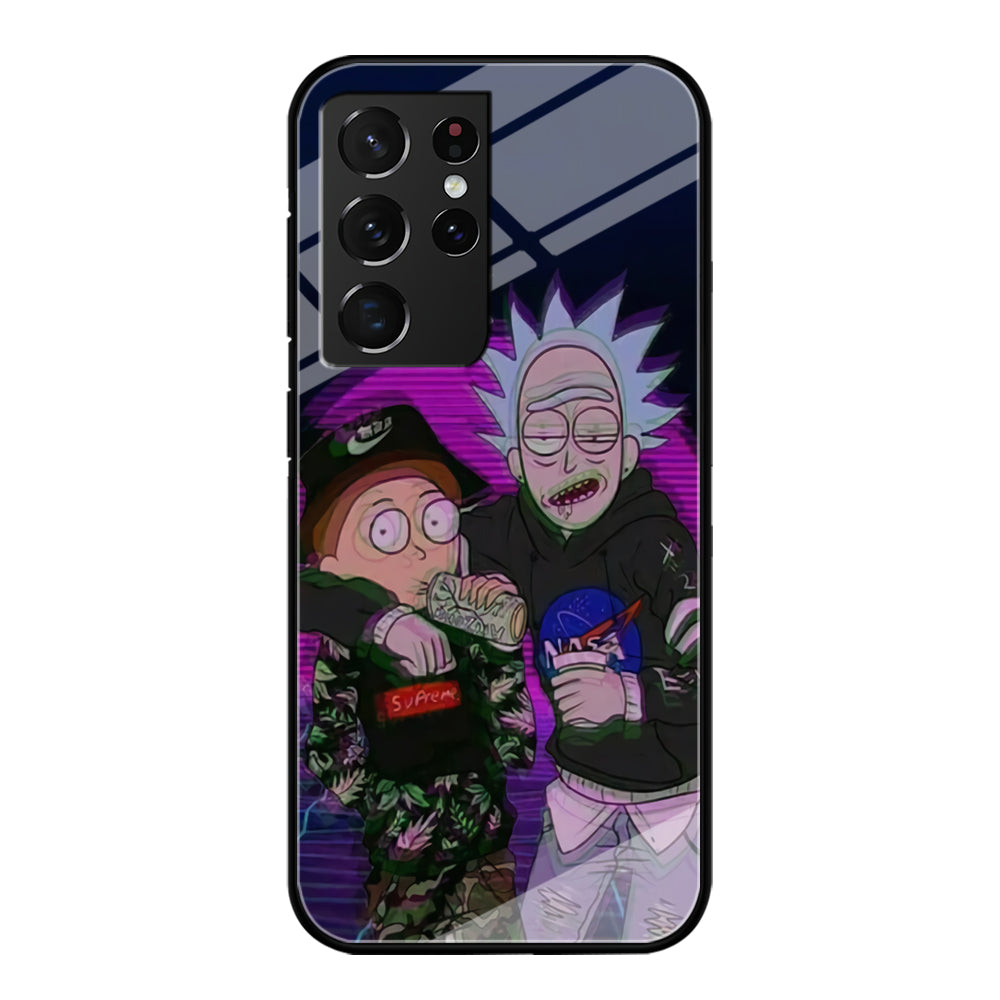 Rick and Morty Hypebeast Samsung Galaxy S21 Ultra Case