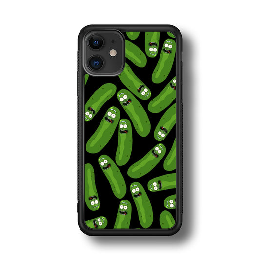 Rick and Morty Patern Pickle iPhone 11 Case