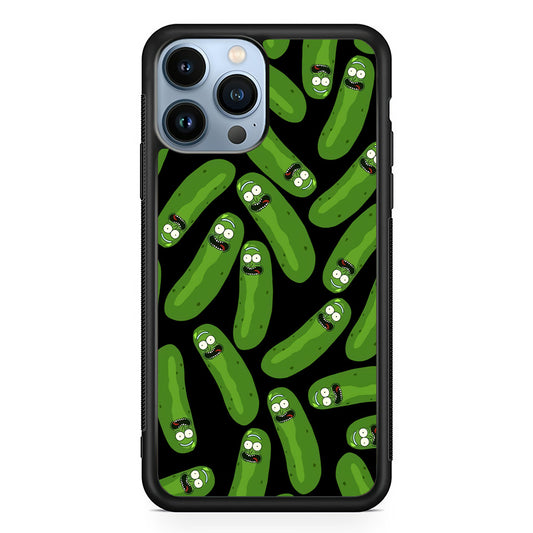 Rick and Morty Patern Pickle iPhone 13 Pro Max Case