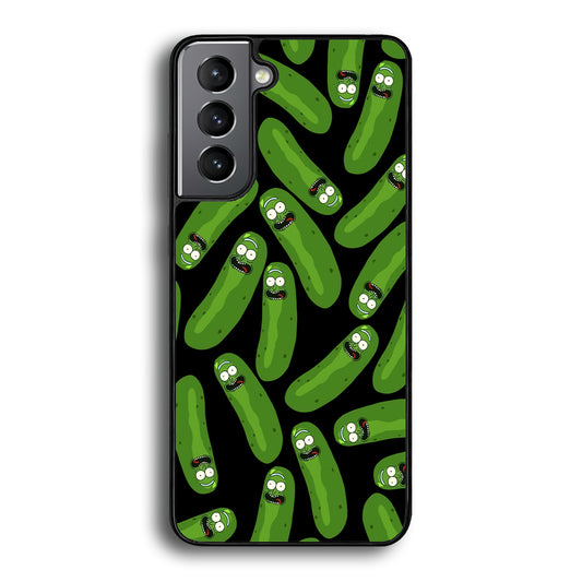 Rick and Morty Patern Pickle Samsung Galaxy S21 Plus Case - Carneyforia
