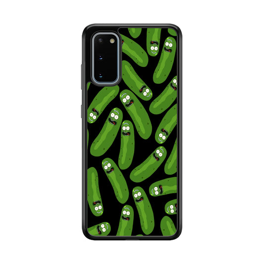 Rick and Morty Patern Pickle Samsung Galaxy S20 Case