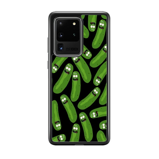 Rick and Morty Patern Pickle Samsung Galaxy S20 Ultra Case