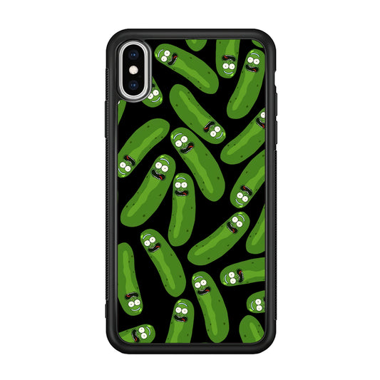 Rick and Morty Patern Pickle iPhone X Case