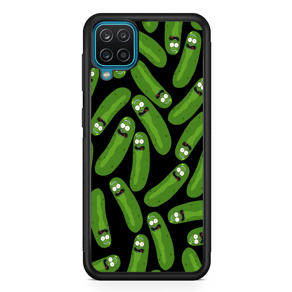 Rick and Morty Patern Pickle Samsung Galaxy A12 Case