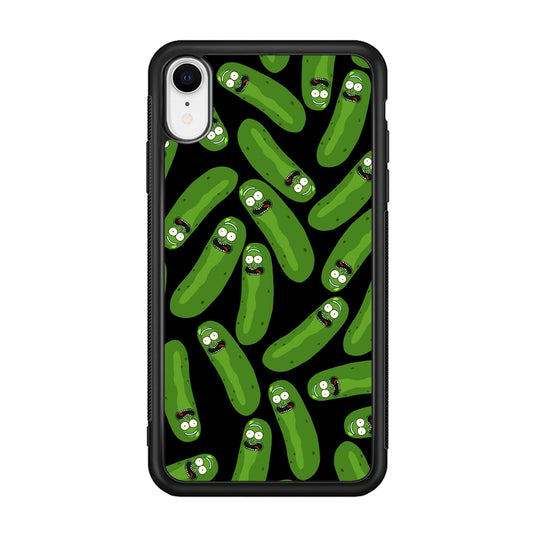Rick and Morty Patern Pickle iPhone XR Case