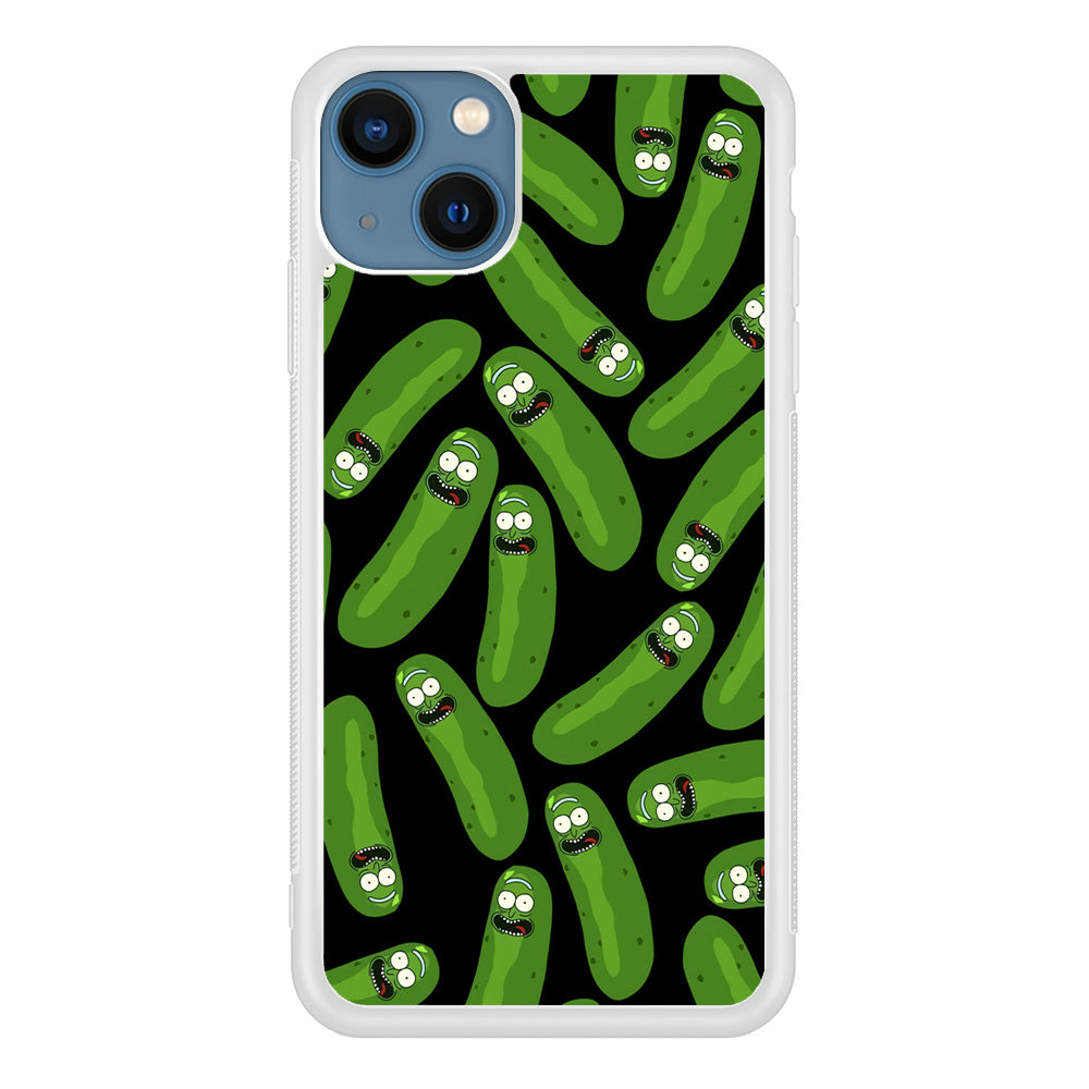 Rick and Morty Patern Pickle iPhone 13 Case