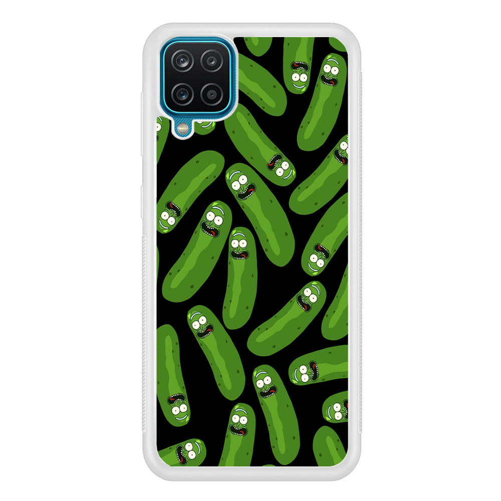 Rick and Morty Patern Pickle Samsung Galaxy A12 Case