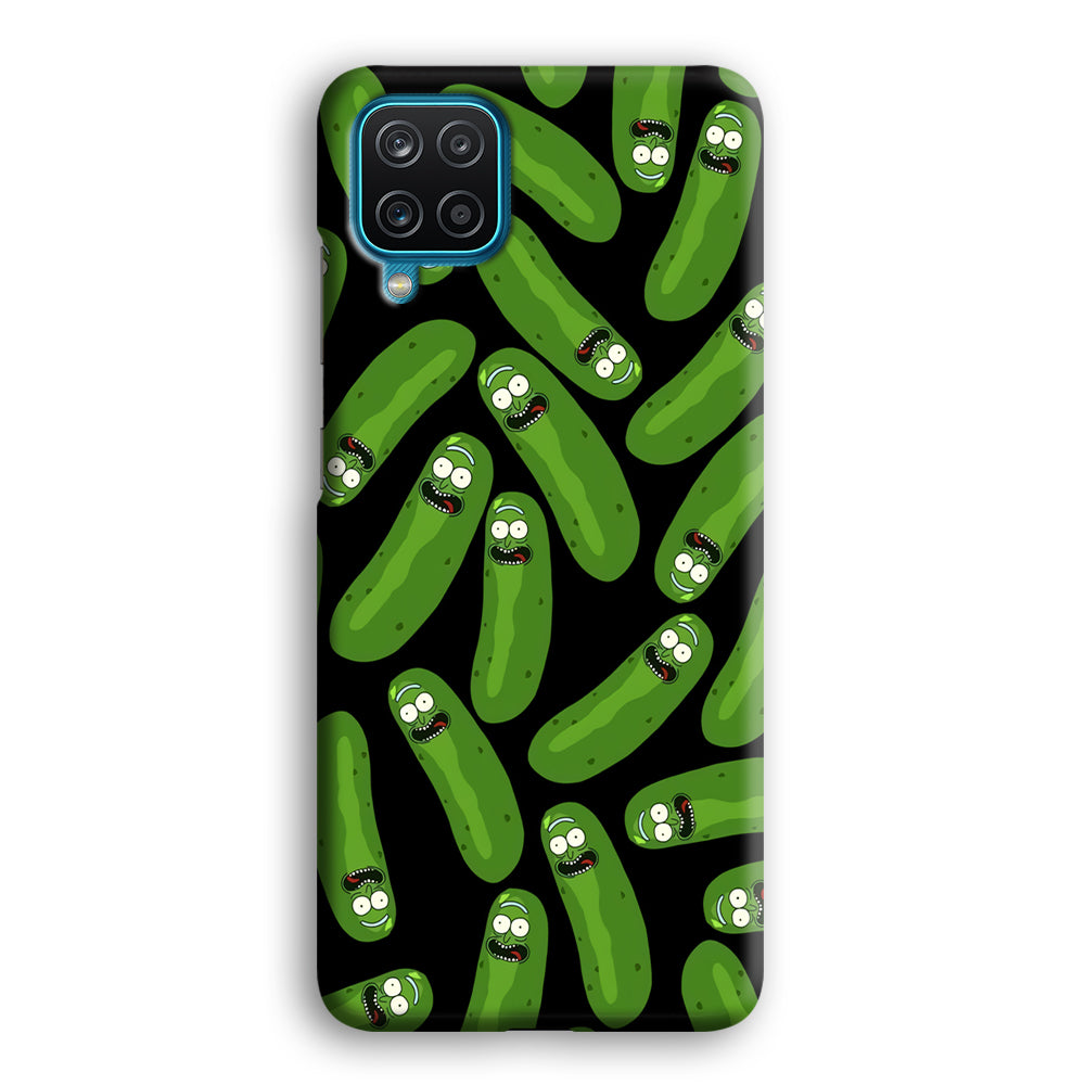 Rick and Morty Patern Pickle Samsung Galaxy A12 Case