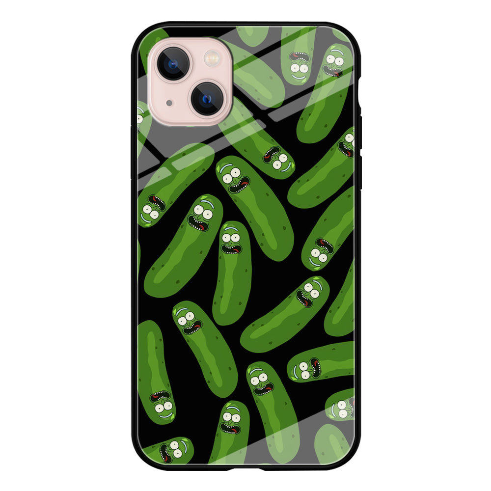 Rick and Morty Patern Pickle iPhone 13 Case