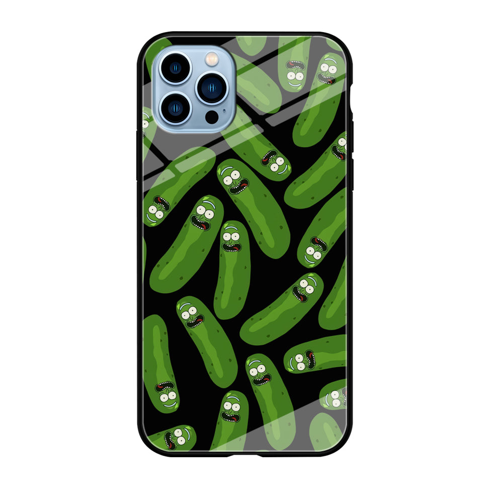 Rick and Morty Patern Pickle iPhone 12 Pro Case