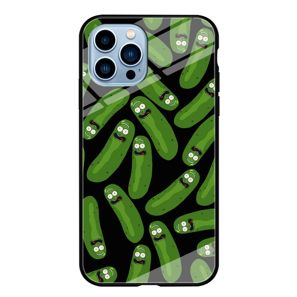 Rick and Morty Patern Pickle iPhone 13 Pro Max Case