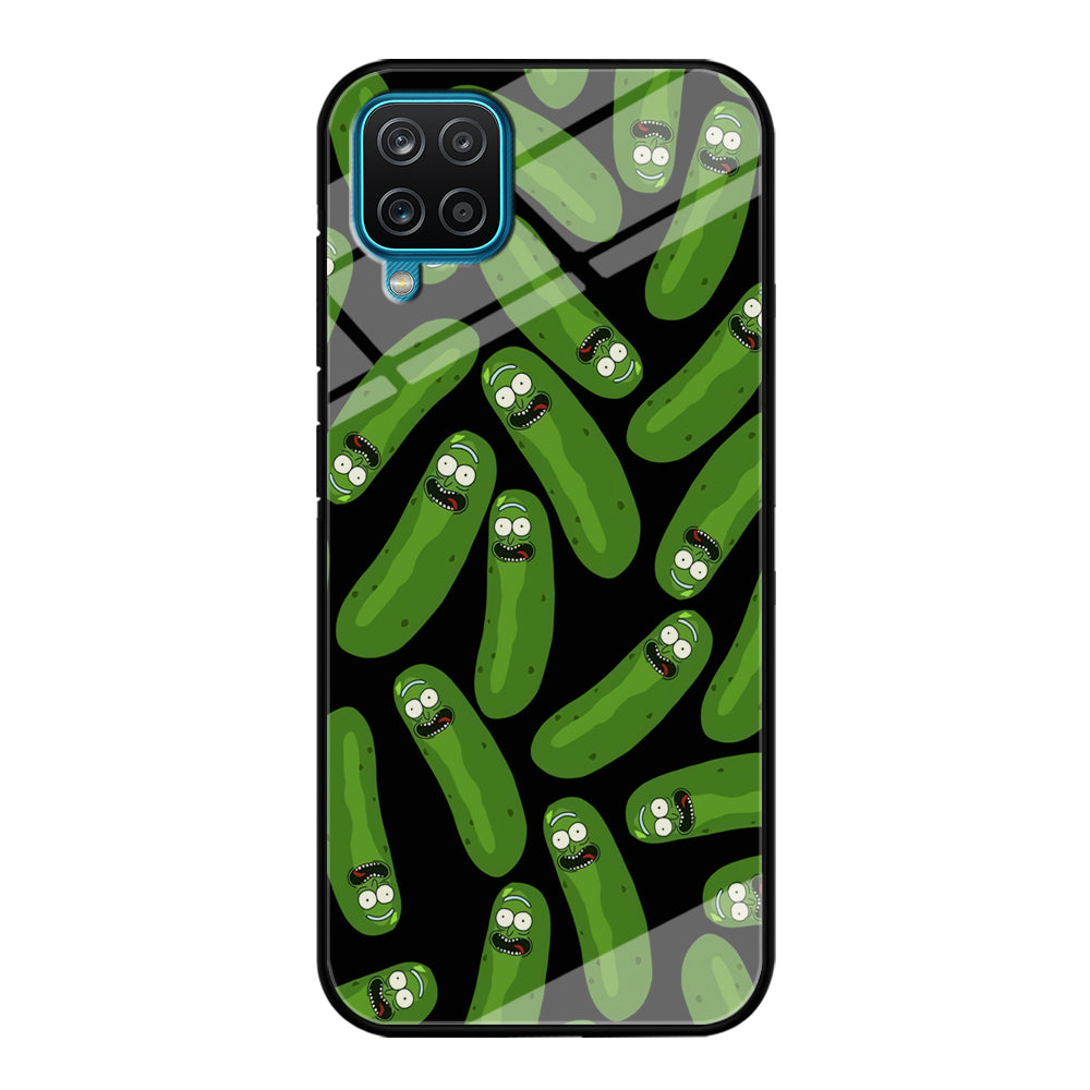 Rick and Morty Patern Pickle Samsung Galaxy A12 Case
