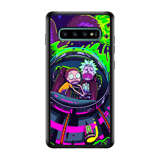 Rick and Morty Space Gate Samsung Galaxy S10 Case