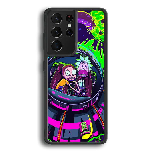 Rick and Morty Space Gate Samsung Galaxy S21 Ultra Case