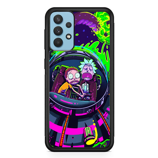 Rick and Morty Space Gate Samsung Galaxy A32 Case