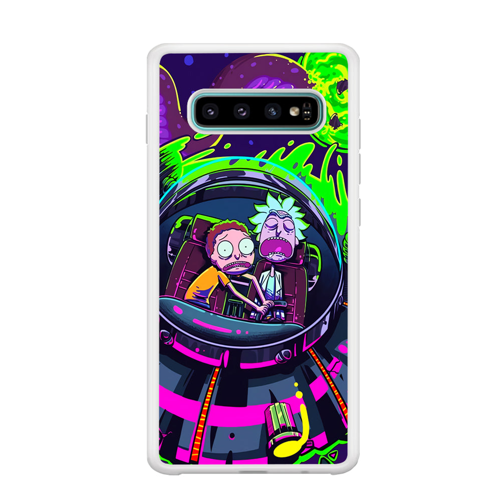 Rick and Morty Space Gate Samsung Galaxy S10 Case