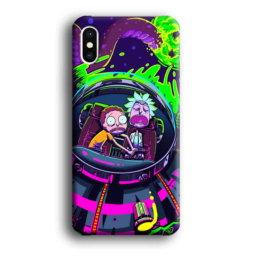 Rick and Morty Space Gate iPhone XS Case