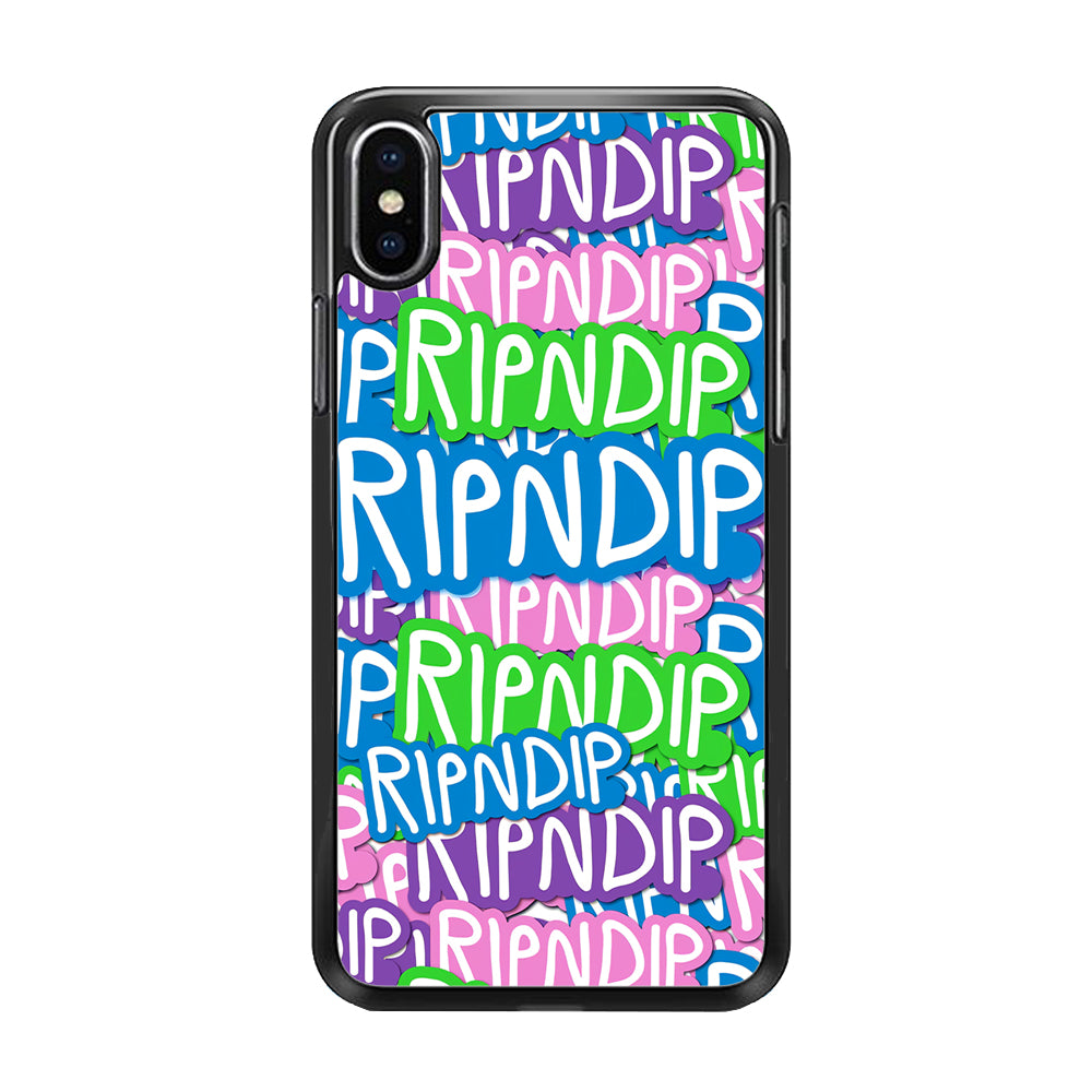Rip N Dip Colour Of Words iPhone XS MAX Case - Carneyforia