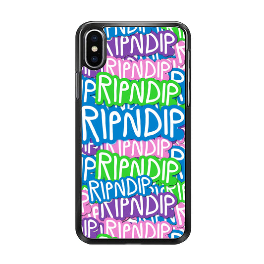 Rip N Dip Colour Of Words iPhone XS MAX Case - Carneyforia