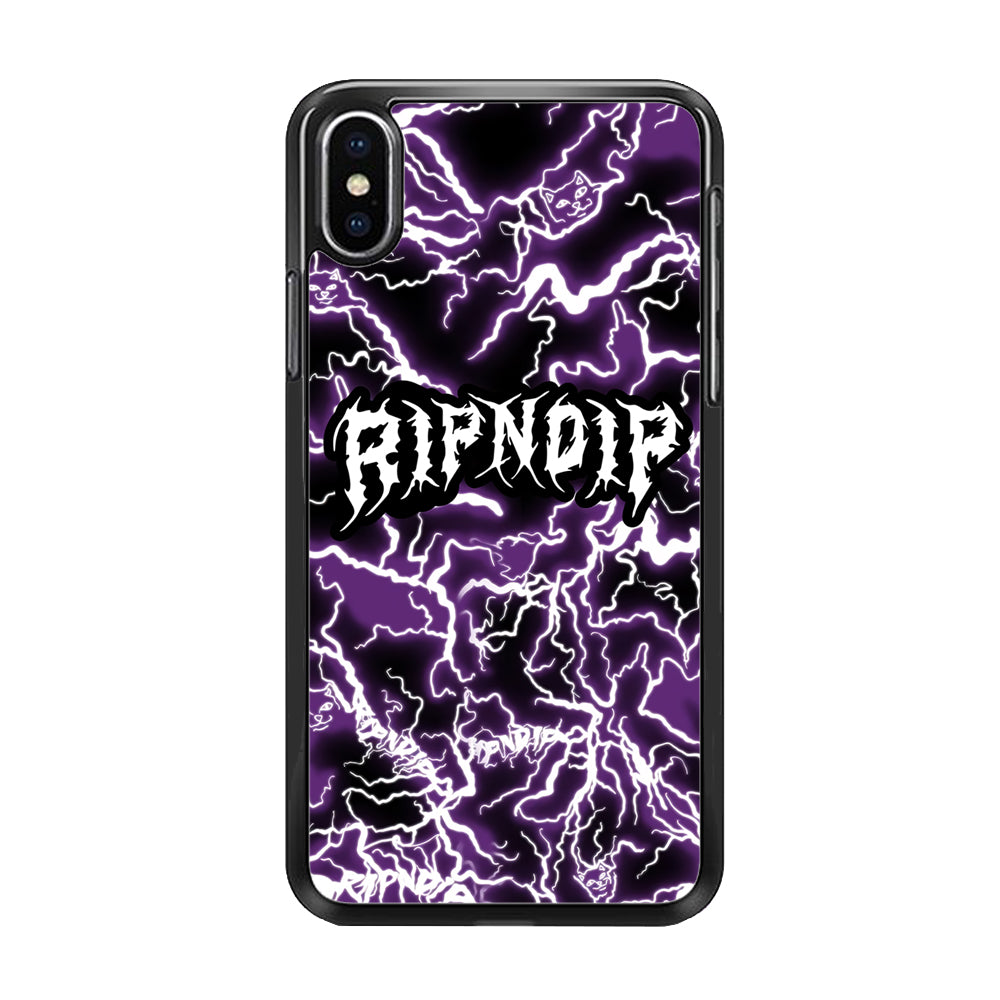 Rip N Dip Storm Light Word iPhone X Case - Carneyforia