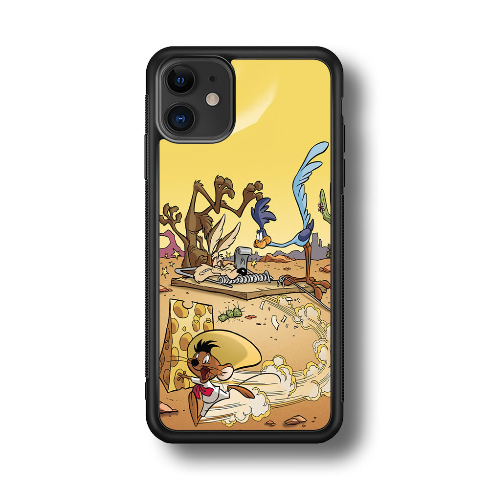 Road Runner Wile E Coyote Trapped iPhone 11 Case