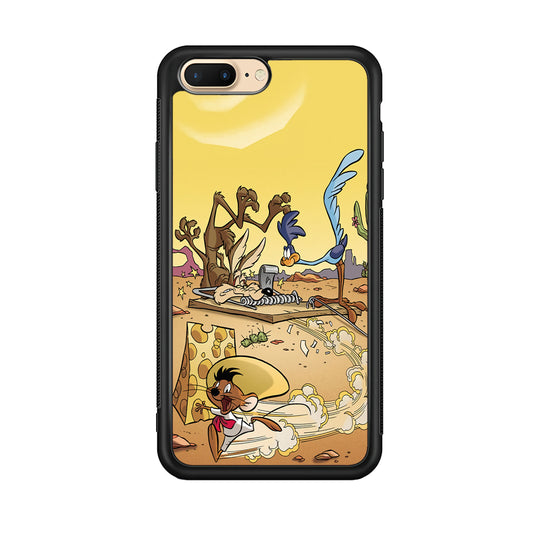 Road Runner Wile E Coyote Trapped iPhone 8 Plus Case