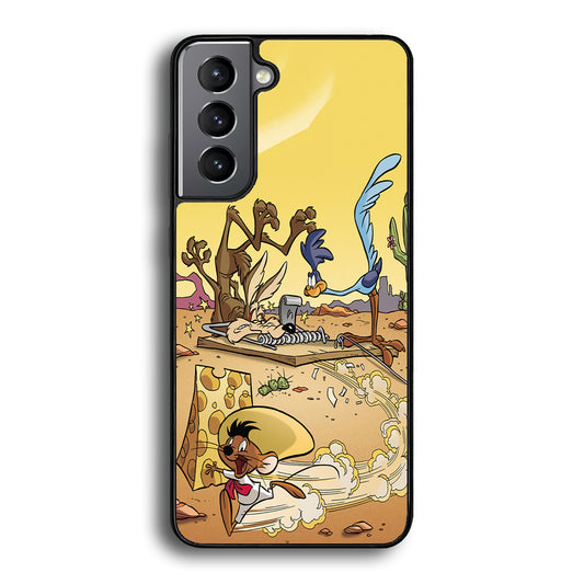 Road Runner Wile E Coyote Trapped Samsung Galaxy S21 Plus Case - Carneyforia