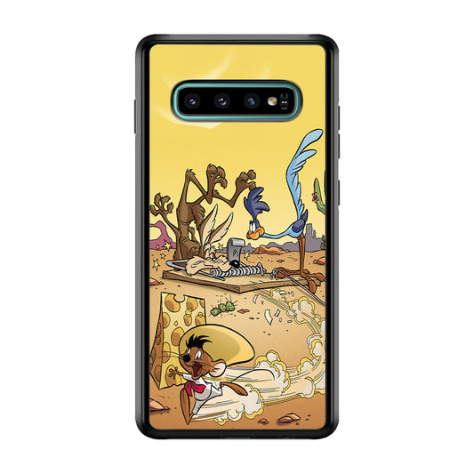 Road Runner Wile E Coyote Trapped Samsung Galaxy S10 Case