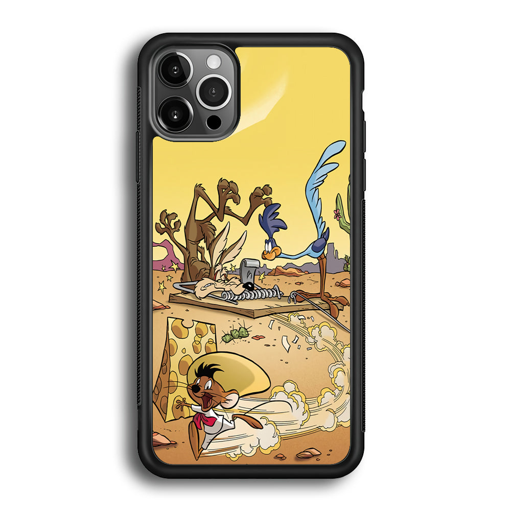 Road Runner Wile E Coyote Trapped iPhone 12 Pro Case