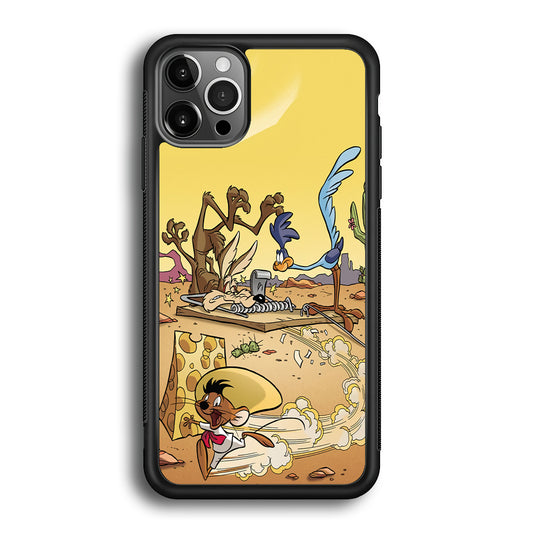 Road Runner Wile E Coyote Trapped iPhone 12 Pro Case