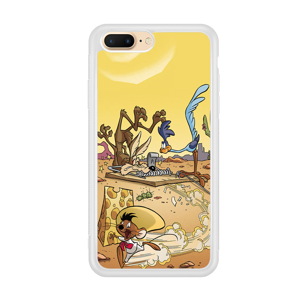 Road Runner Wile E Coyote Trapped iPhone 8 Plus Case