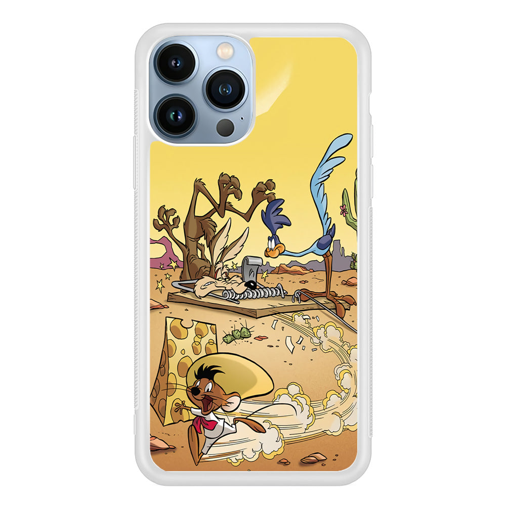 Road Runner Wile E Coyote Trapped iPhone 13 Pro Max Case