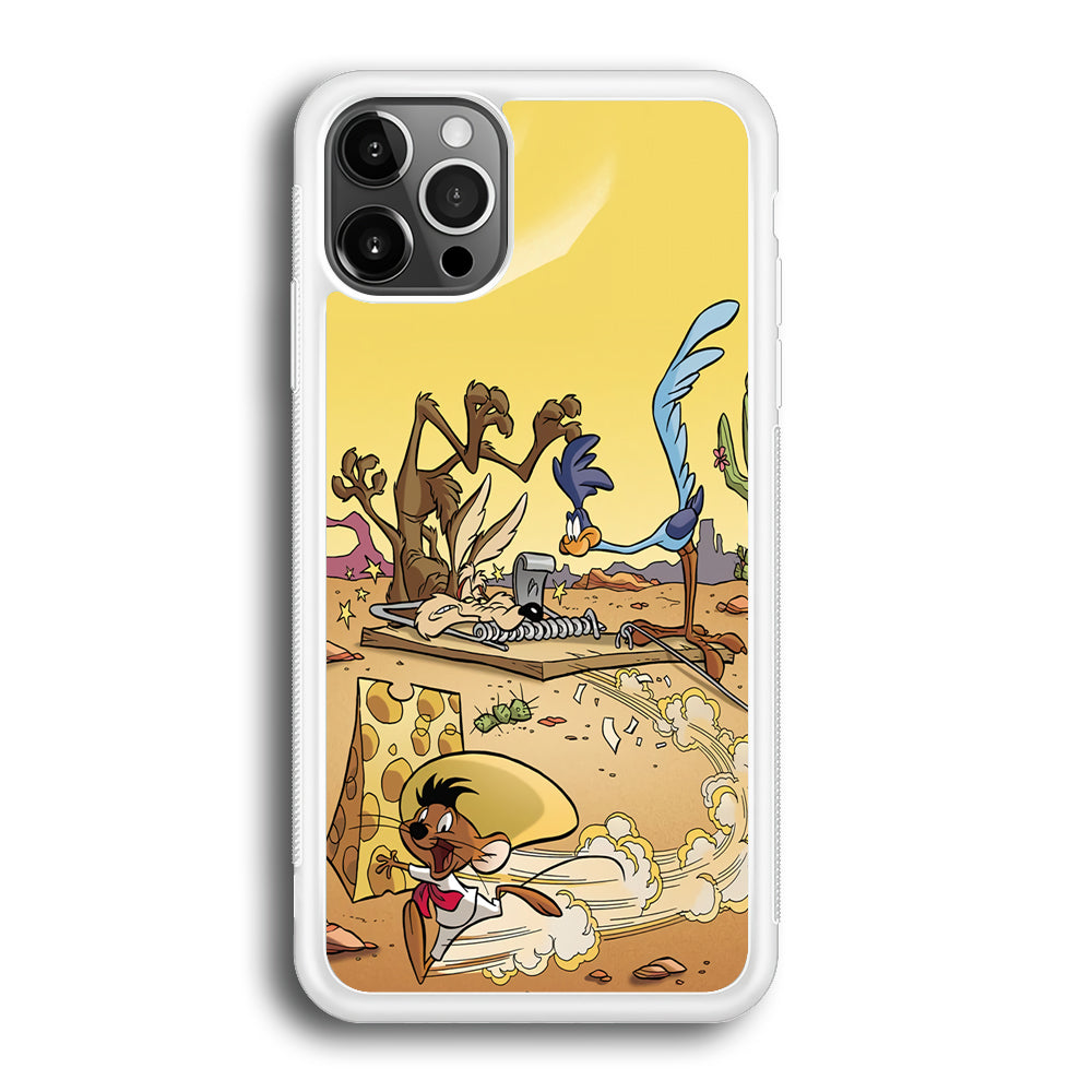 Road Runner Wile E Coyote Trapped iPhone 12 Pro Case