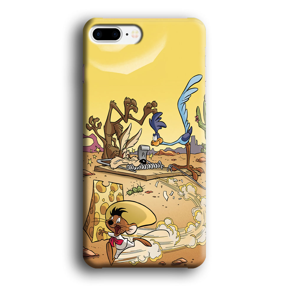 Road Runner Wile E Coyote Trapped iPhone 8 Plus Case