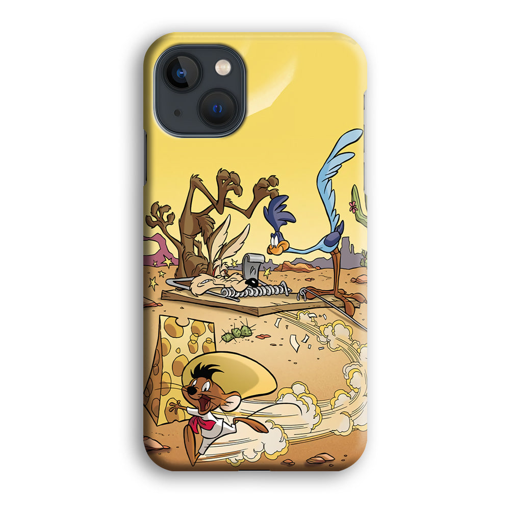 Road Runner Wile E Coyote Trapped iPhone 13 Case