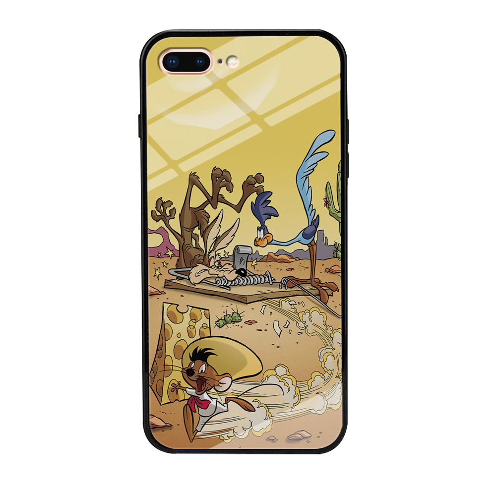 Road Runner Wile E Coyote Trapped iPhone 8 Plus Case