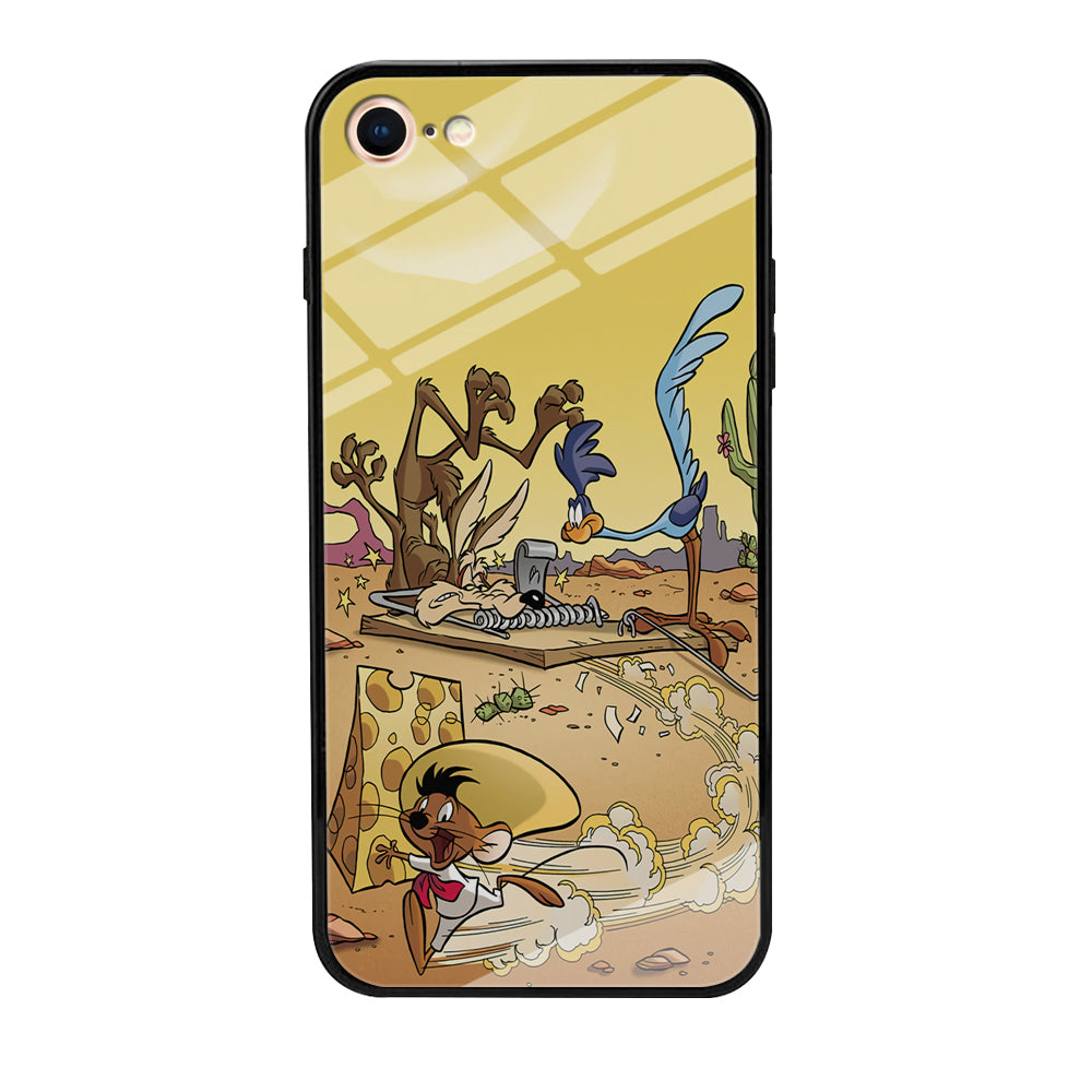 Road Runner Wile E Coyote Trapped iPhone 8 Case