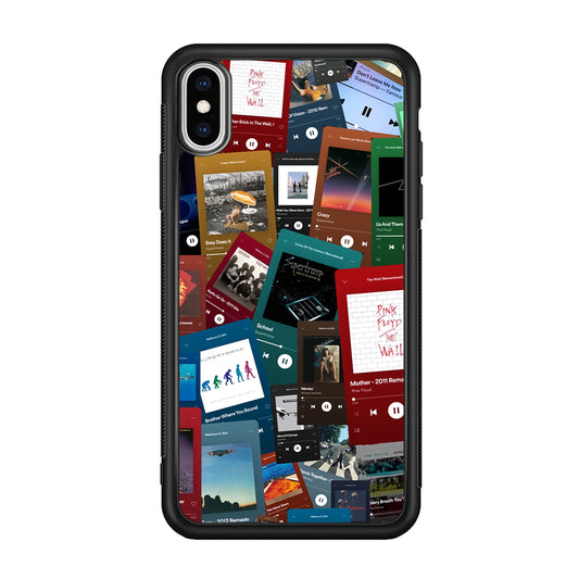 Rock's Song Playlist Collage iPhone X Case