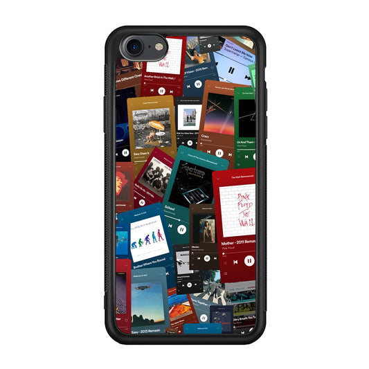 Rock's Song Playlist Collage iPhone 8 Case