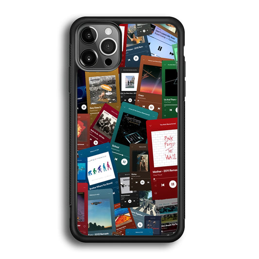 Rock's Song Playlist Collage iPhone 12 Pro Max Case