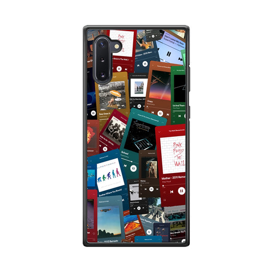 Rock's Song Playlist Collage Samsung Galaxy Note 10 Case