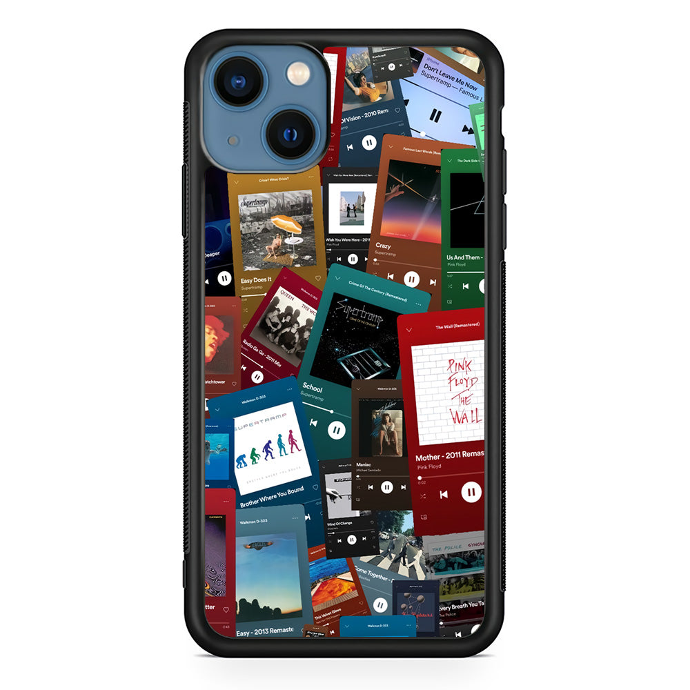 Rock's Song Playlist Collage iPhone 13 Case