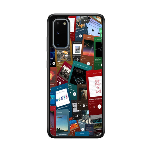 Rock's Song Playlist Collage Samsung Galaxy S20 Case