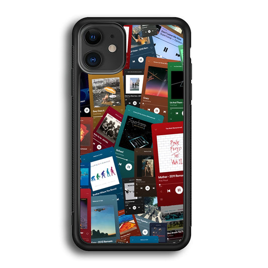 Rock's Song Playlist Collage iPhone 12 Case