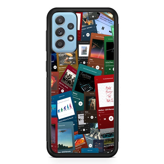 Rock's Song Playlist Collage Samsung Galaxy A52 Case