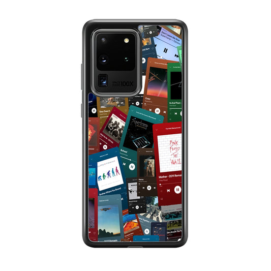 Rock's Song Playlist Collage Samsung Galaxy S20 Ultra Case